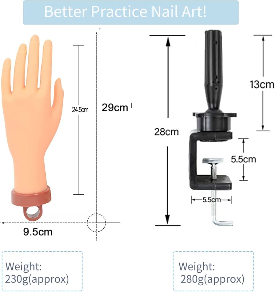 Amazon.co.jp: アクリルネイル用練習手 練習用ハンドマネキン ネイル用
