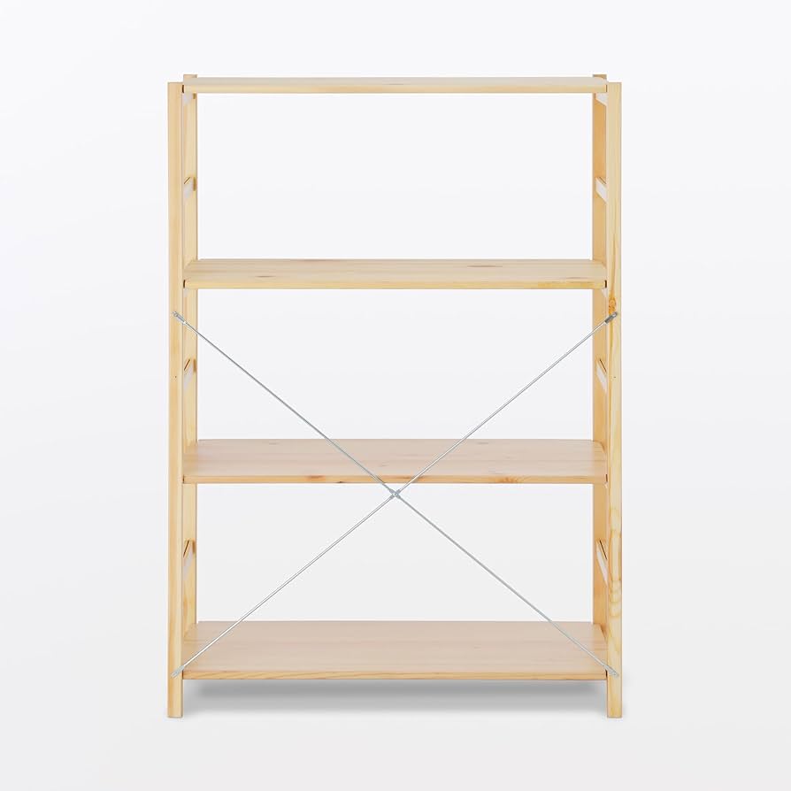 Amazon｜無印良品 パイン材ユニットシェルフ 中 幅86×奥行39.5×高さ