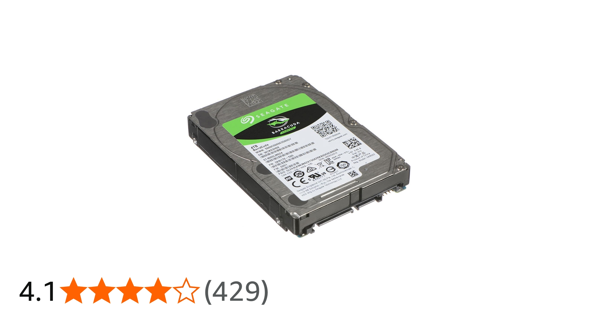 Amazon | Seagate ST4000LM024 2.5インチ内蔵ハードディスク 4TB 15mm