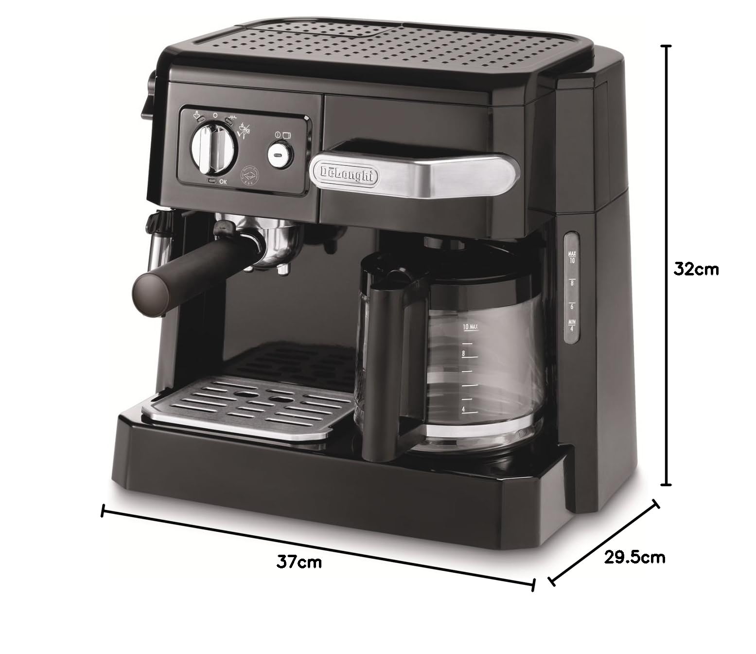 Amazon | DeLonghi コンビコーヒーメーカー ブラック BCO410J-B 9-10
