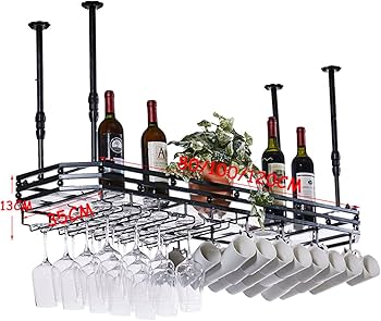 Amazon｜天井ワイングラスラック、吊り下げワイングラスラック