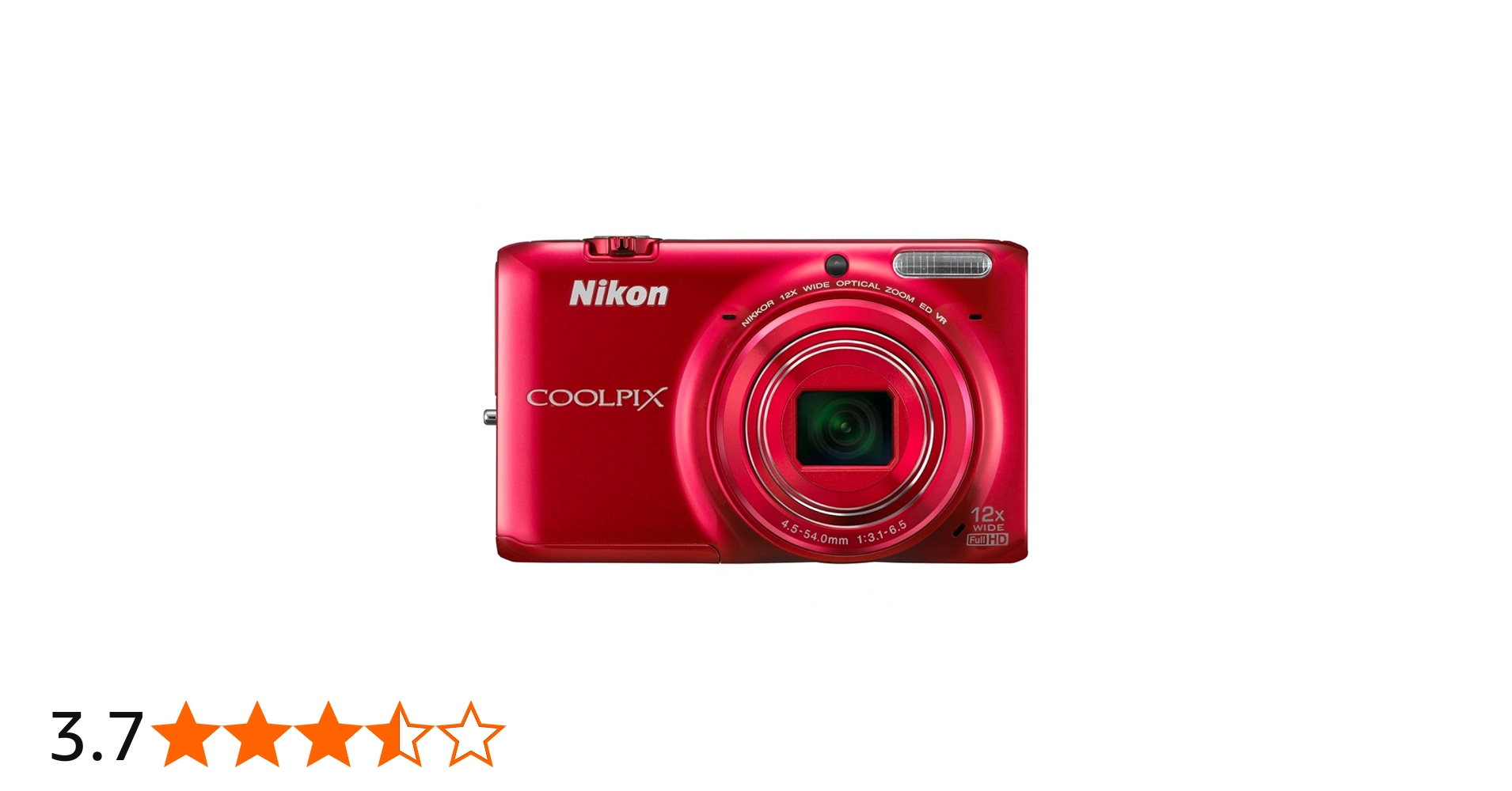 Buy Nikon Coolpix S6500 16MP Point and Shoot Camera (Red) with 12x