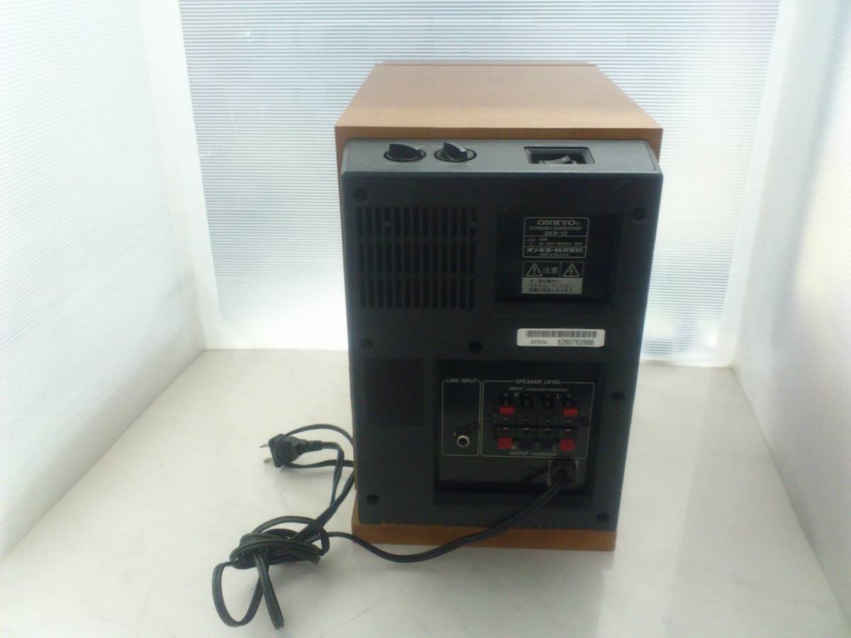 Amazon.co.jp: ONKYO アンプ内蔵サブウーファー 40W SKW-10 : 家電＆カメラ