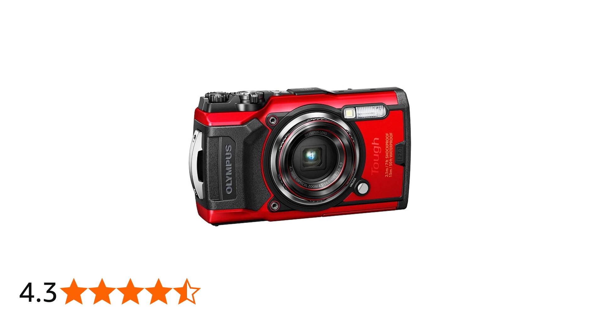 Amazon | OLYMPUS デジタルカメラ Tough TG-6 レッド 1200万画素CMOS