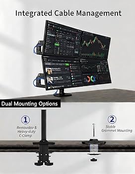 Amazon.co.jp: Ergounion(エルゴユニオン) モニターアーム 4画面 液晶