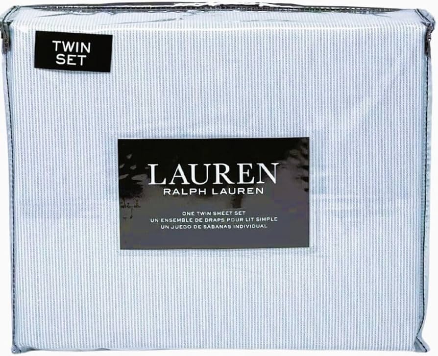 Amazon.com: Lauren Ralph Lauren Oxford Thin Blue Stripe 4P Extra
