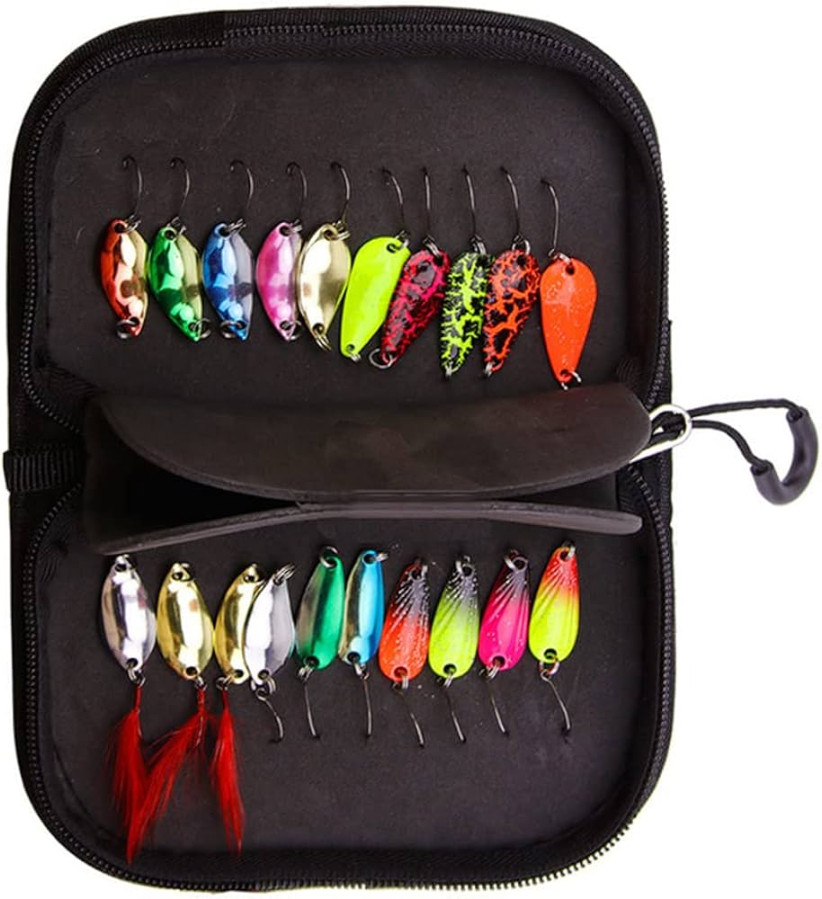 Amazon.co.jp: 20x フィッシングスプーン ルアーキット タックル