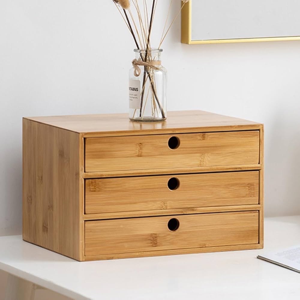 Amazon | 竹製 収納ケース 収納ボックス 引き出し A4収納 書類収納