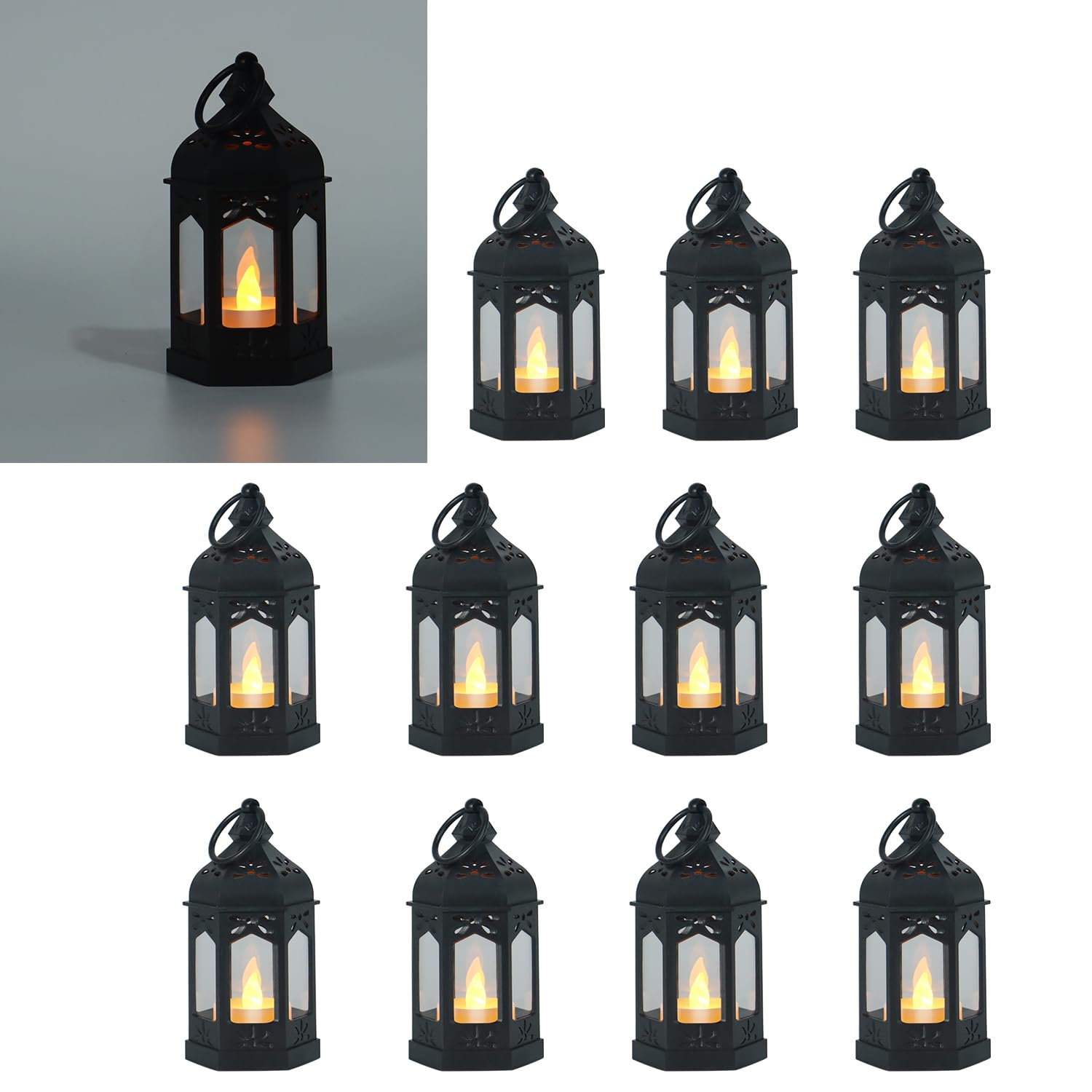 Amazon.com: LLQ 12Pcs Mini Lanterns with Small LED Candle, Ramadan
