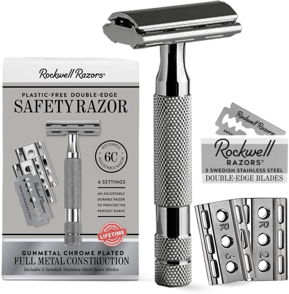 Amazon.com: ROCKWELL RAZORS 6C Gunmetal Chrome Safety Razor With 6