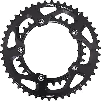 Amazon | STONE バイクラウンドダブルチェーンリング 110bcd 2x 52
