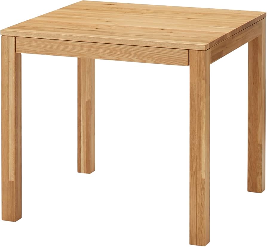 Amazon.co.jp: MUJI 無印良品 木製テーブル オーク材 幅80×奥行80×高さ