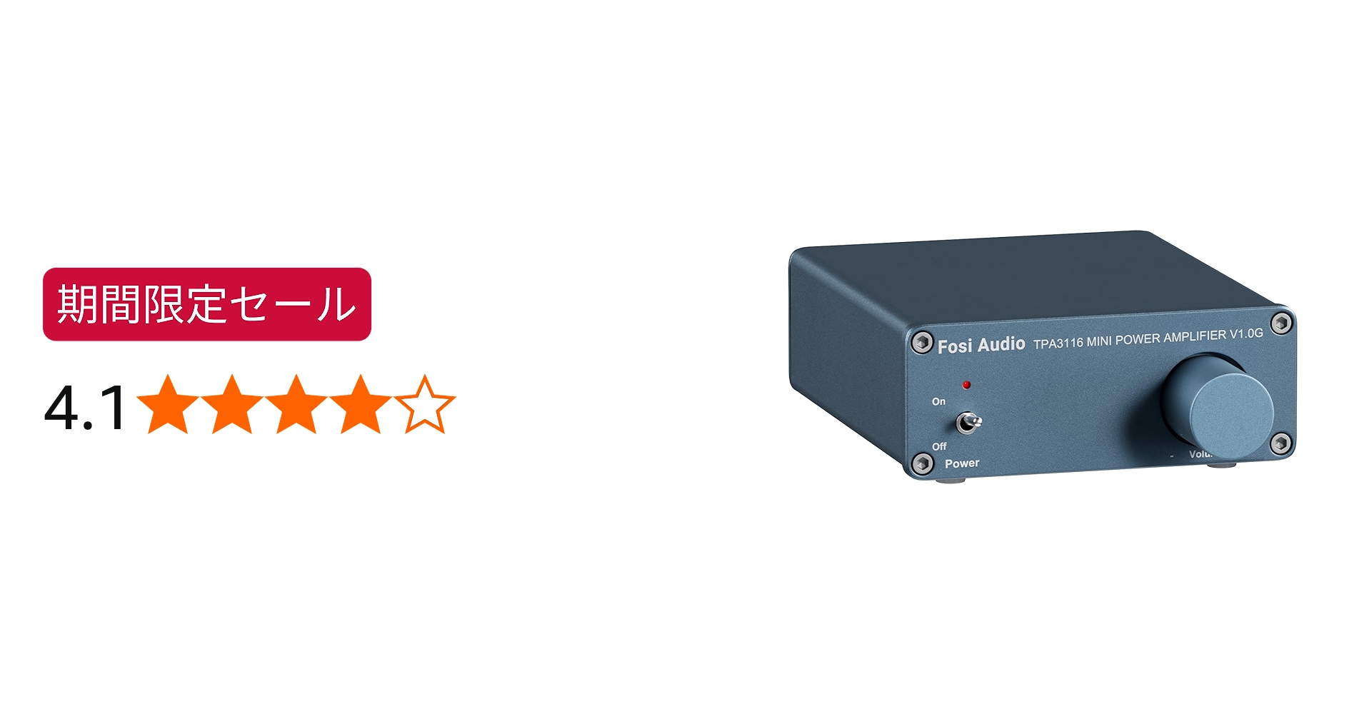 Amazon.co.jp: Fosi Audio V1.0 オーディオアンプ2チャンネル ステレオ