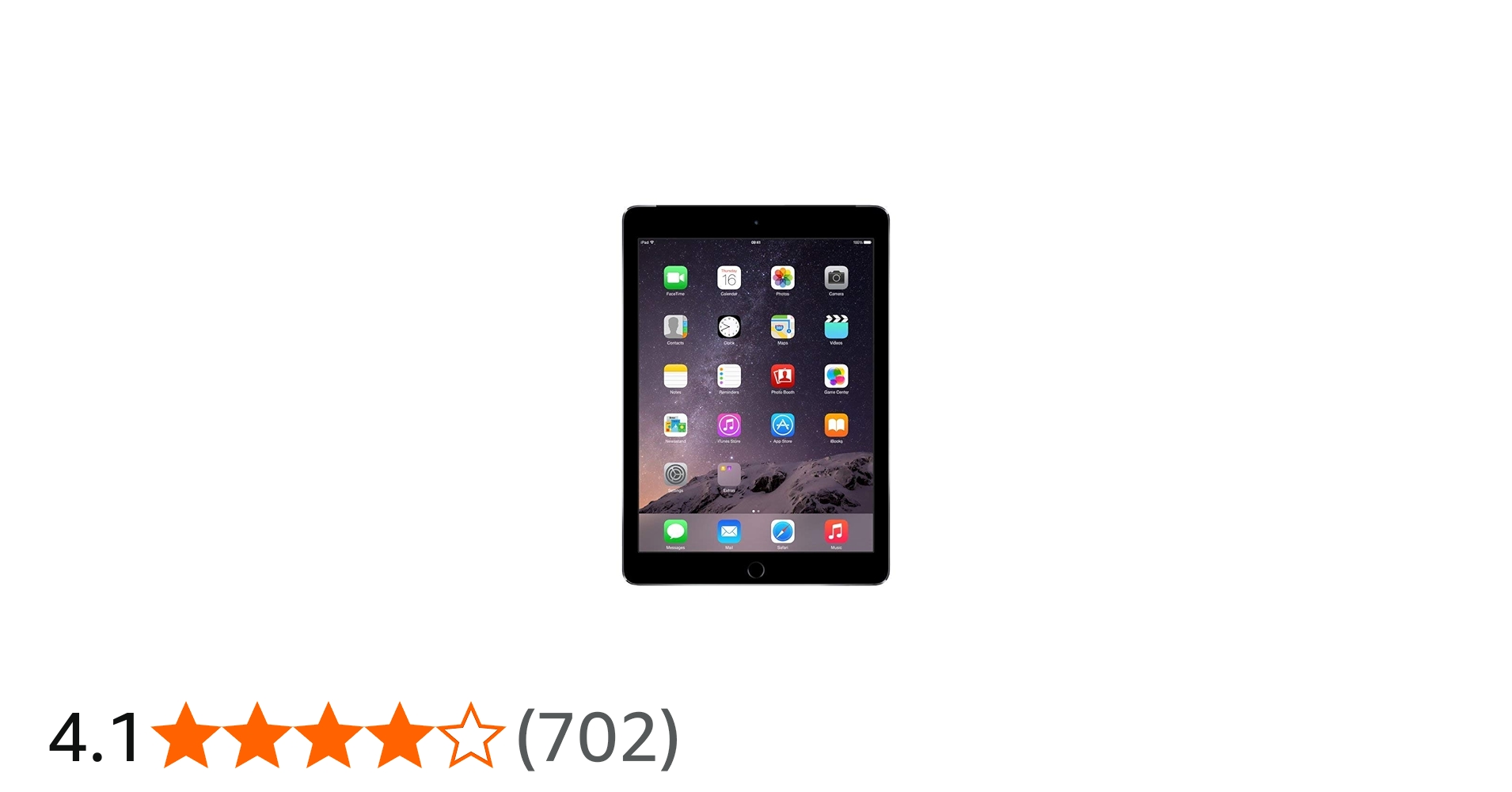 Apple iPad Air 2 16GB WiFi 2GB iOS 10 9.7in Tablet - Space Gray