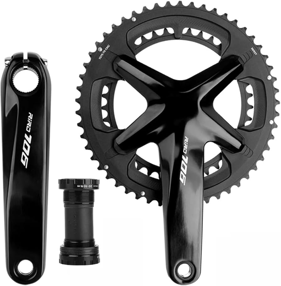 Amazon.co.jp: ロードバイク用中空一体型クランクセット 170mm 110BCD