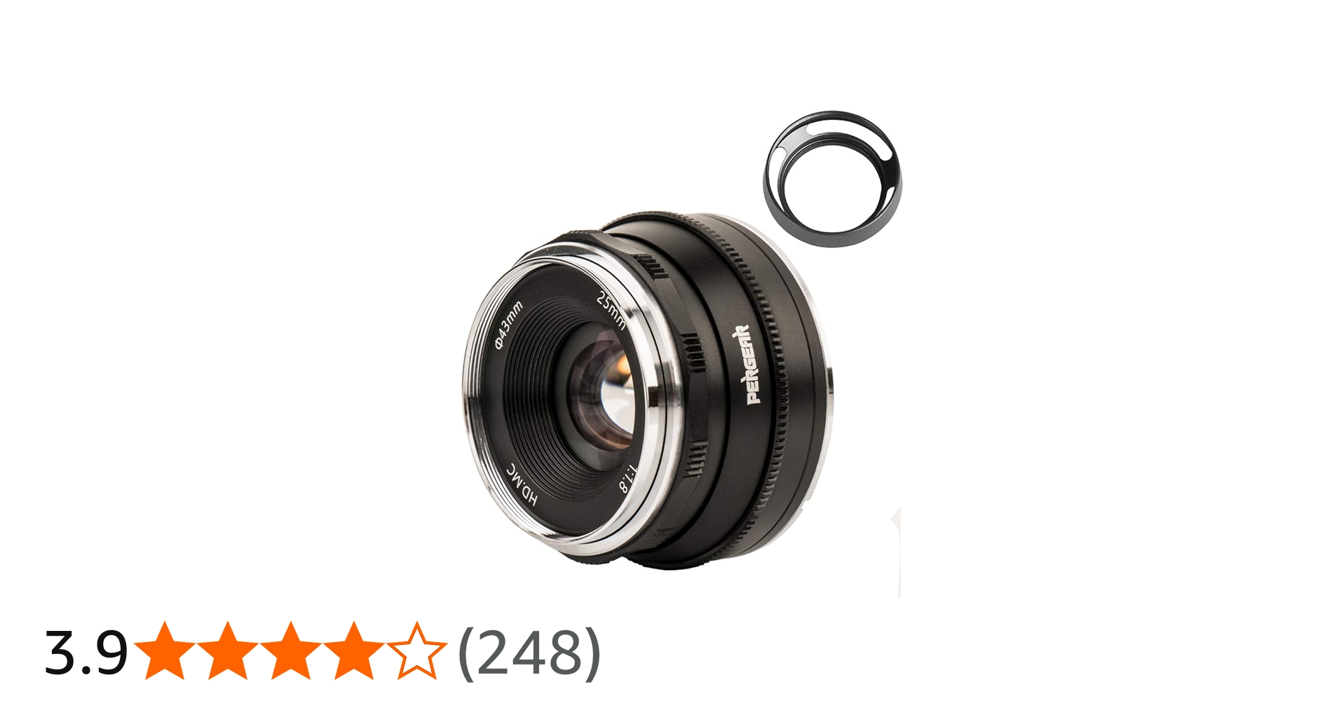 Amazon | Pergear 25mm F1.8 交換レンズ Fujifilm Xマウントカメラ用