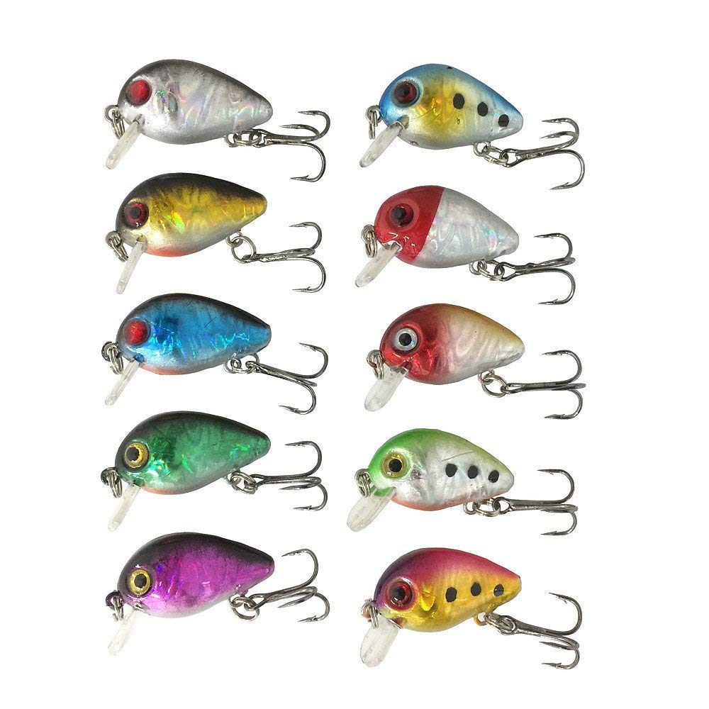 Amazon | オルルド釣具 3cm 1.5g マイクロクランク 10カラー10個セット