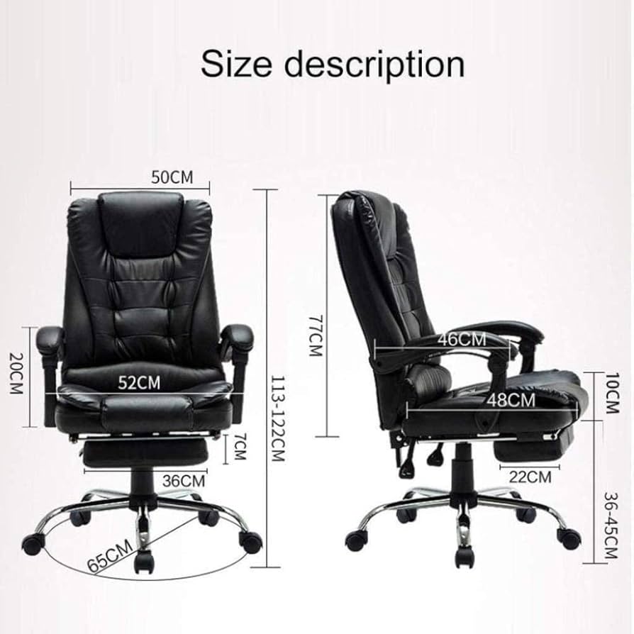 Amazon.co.jp: ホームオフィスデスクチェア、レザー製エグゼクティブ