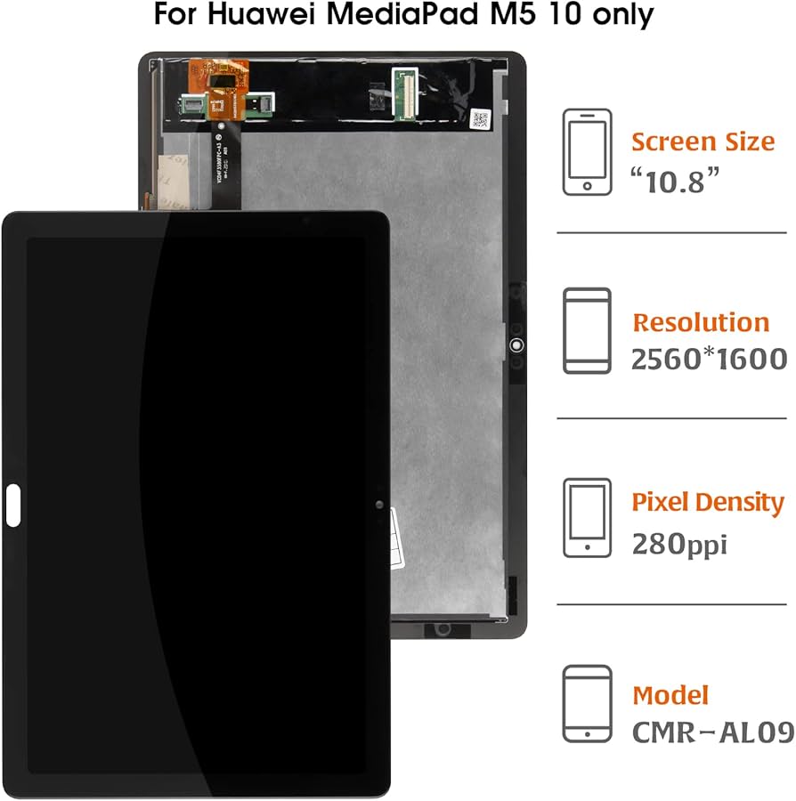 Amazon.com: AMIND for Huawei MediaPad M5 Lite 10 LCD Touch Screen