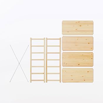 Amazon｜無印良品 パイン材ユニットシェルフ 中 幅86×奥行39.5×高さ