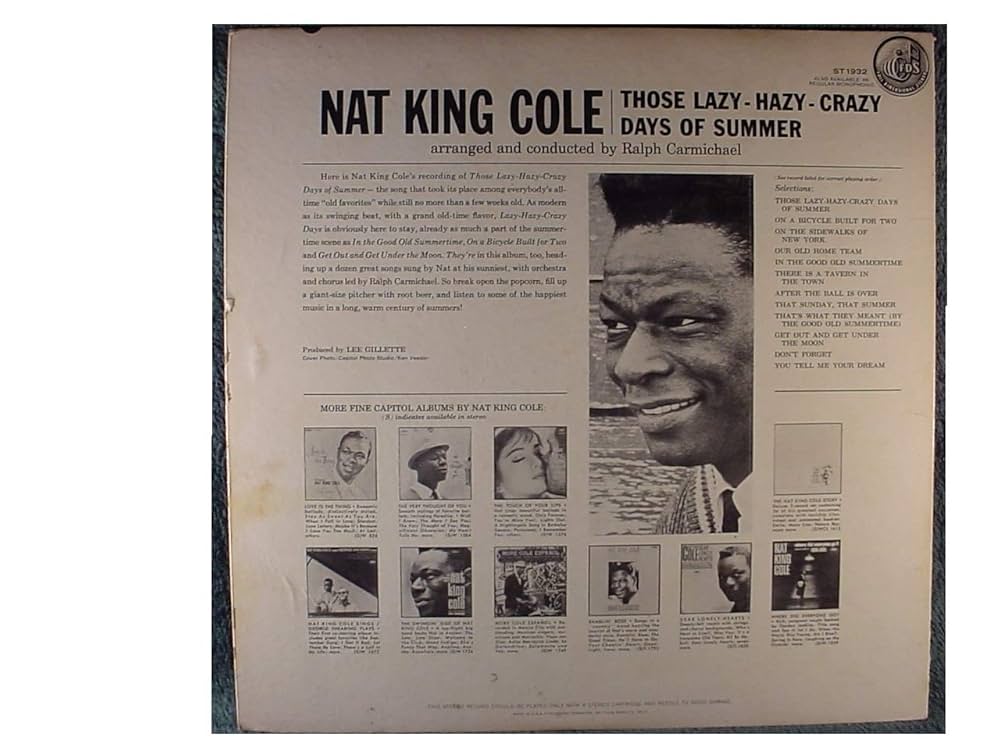 Amazon.com: NAT KING COLE THOSE LAZY HAZY CRAZY DAYS OF SUMMER