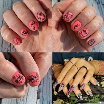 Amazon.co.jp: 2枚ネイルイメージプレートセット 14.5×9.5cmプレート