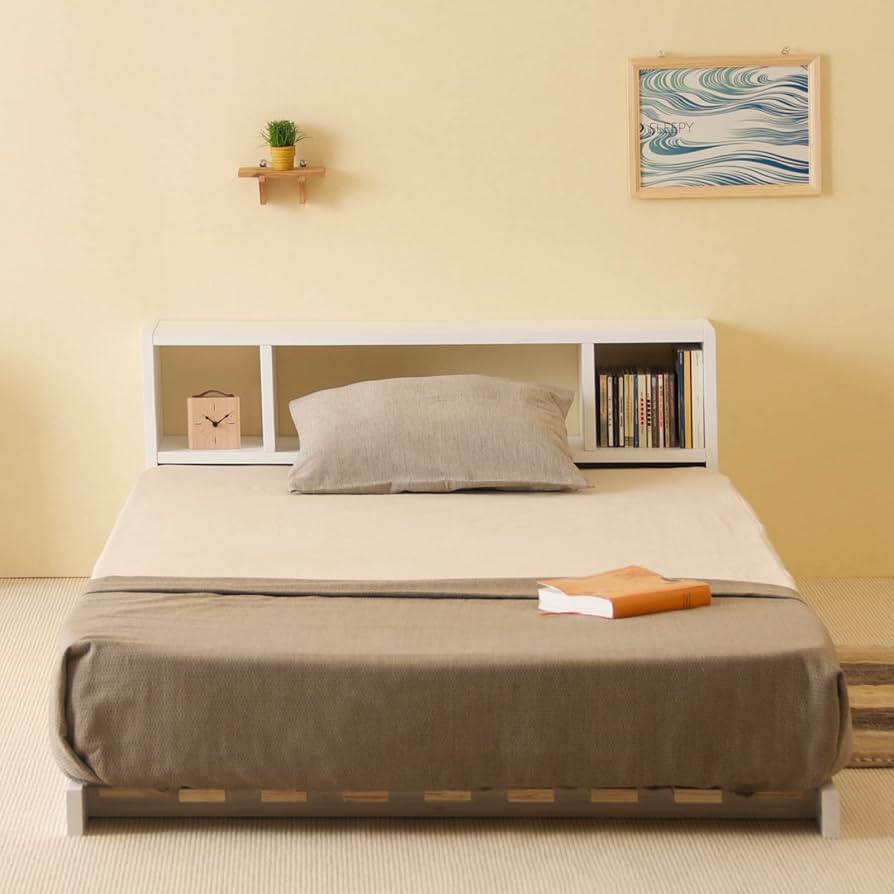 Amazon｜「フロアベッド コロネ（S）シングル」 シェルフ 収納