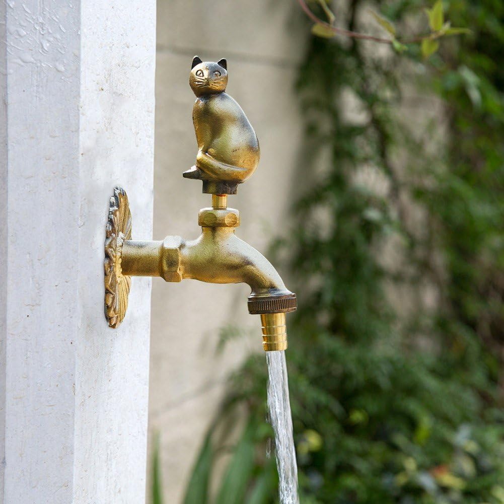 Amazon.co.jp: 蛇口 真鍮 ヴィンテージ シングル 冷水蛇口 動物の