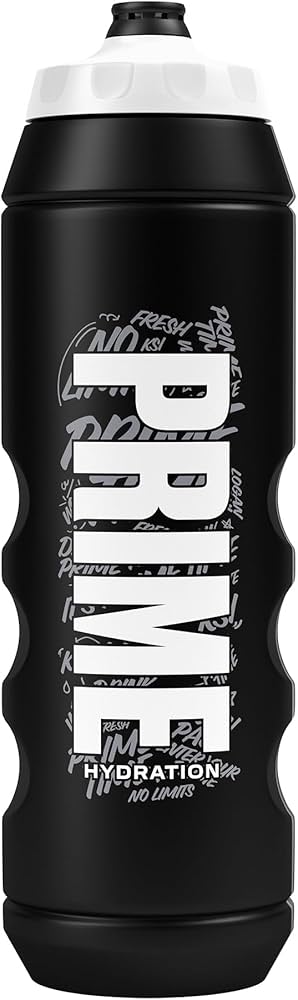 Amazon.com: PRIME 32 oz Black Graffiti Squeeze Sports Water Bottle