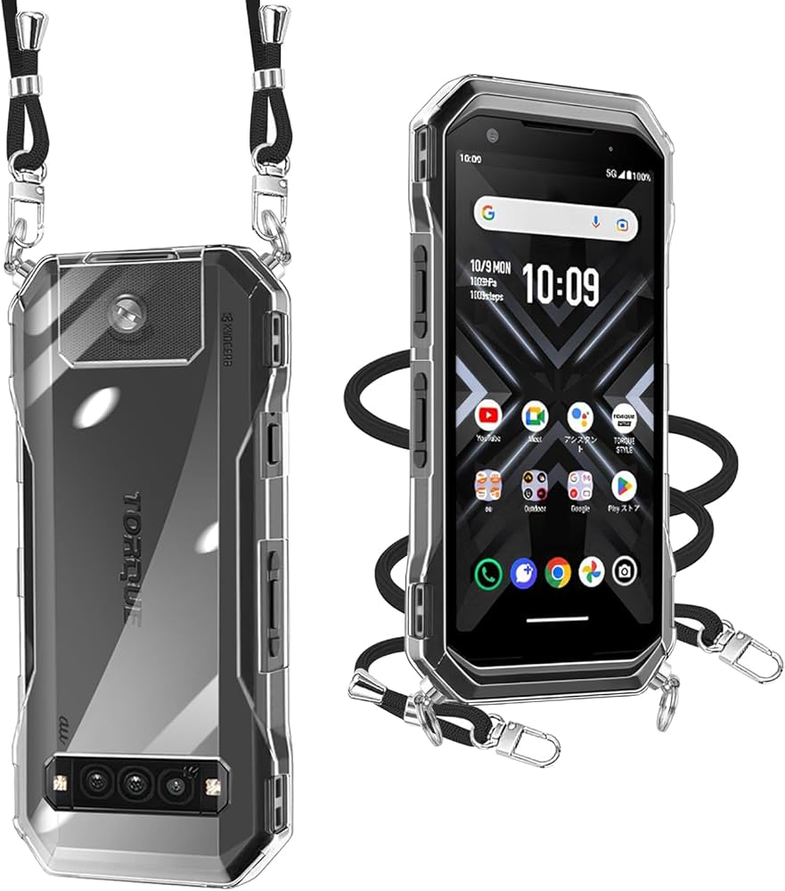 Amazon.co.jp: TORQUE G06 ケース クリア ショルダー 耐衝撃 全面保護