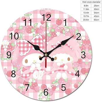 Amazon.co.jp: マイメロディ 时钟 壁掛け時計 おしゃれ 時計 モダン
