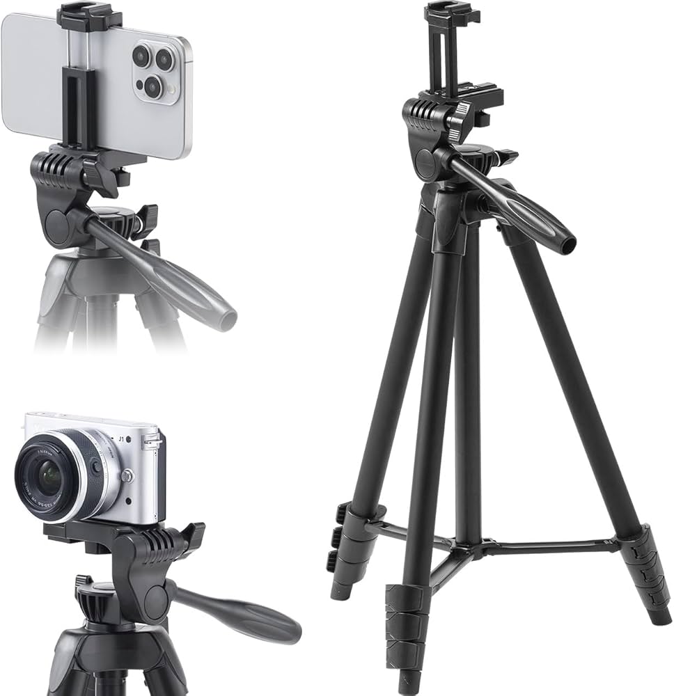 Amazon | サンワダイレクト カメラ三脚 スマホも対応 高さ41～138cm