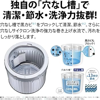 Amazon | シャープ タテ型 全自動洗濯機 洗濯 6kg 幅52.0cm ステンレス