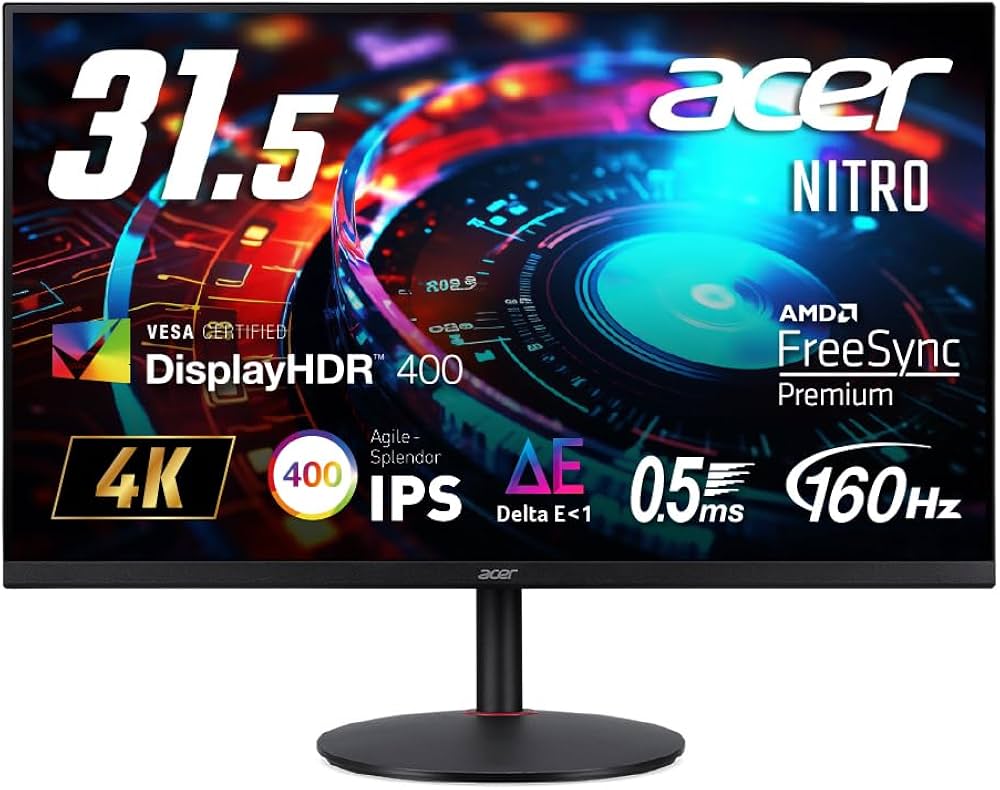 Amazon.co.jp: Nitro ゲーミングモニター 31.5インチ 4K 高速IPS 非