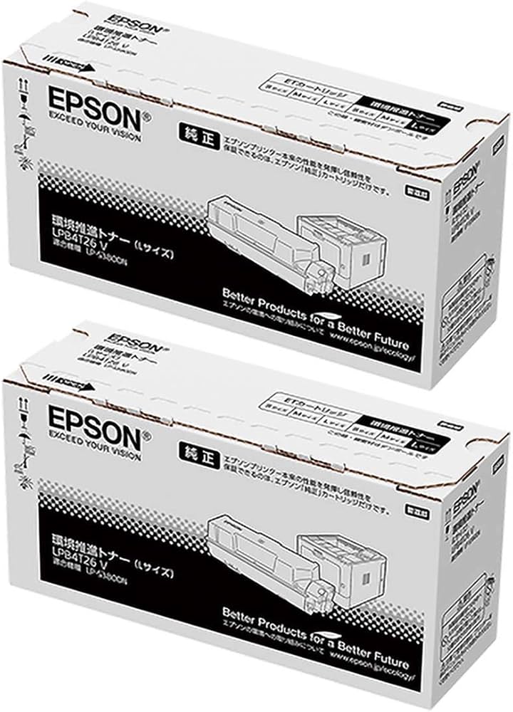 Amazon.co.jp: EPSON LPB4T26V 環境推進トナー 純正品 Lサイズ 2本