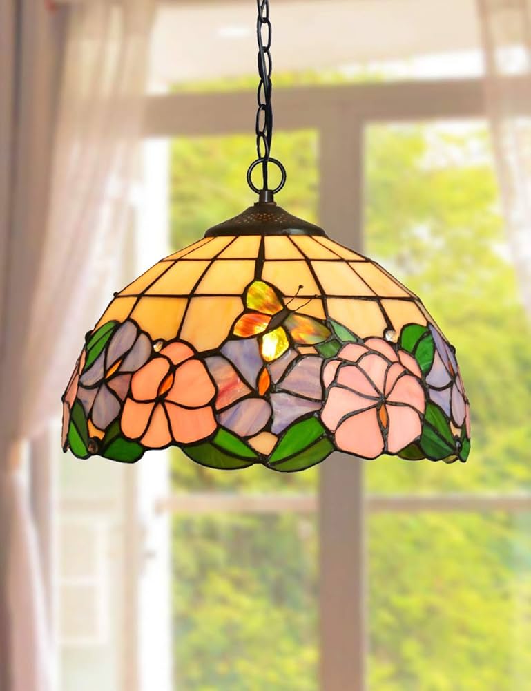 Amazon.co.jp : ペンダント照明 (E26x1電球) 幅12インチ ステンド