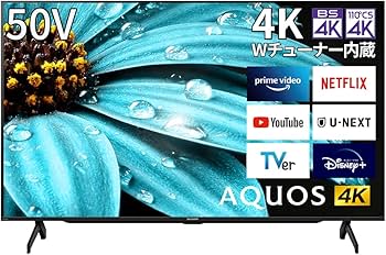 Amazon | シャープ 50V型 4K 液晶 テレビ AQUOS 4T-C50EJ1 Google TV