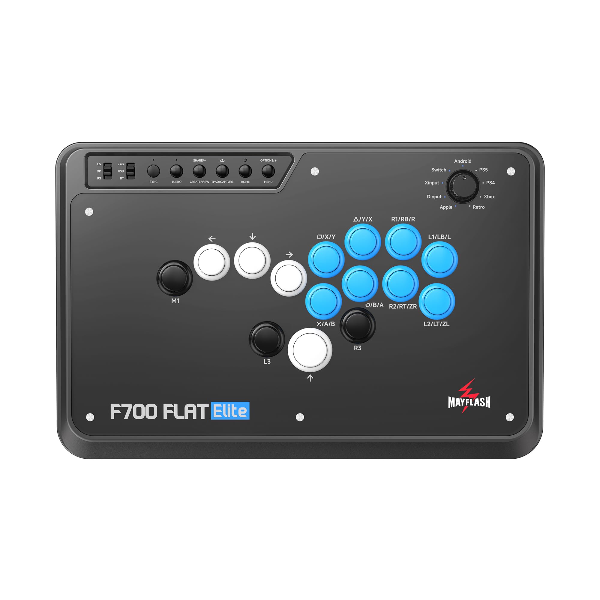 Amazon.com: MAYFLASH F700 FLAT Elite Wireless Arcade Stick