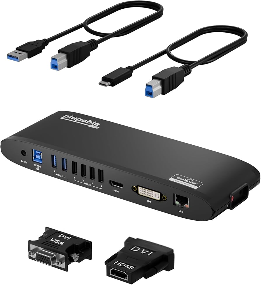 Amazon.com: Plugable USB 3.0 Universal Docking Station for Windows
