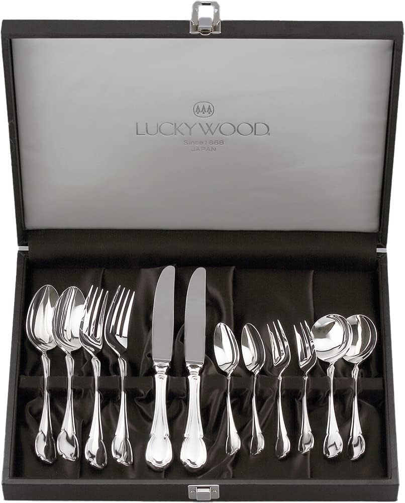 Amazon｜LUCKY WOOD(ラッキーウッド) 〈シルバーレーク〉12pc.ペア