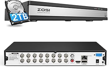 Amazon.co.jp: ZOSI 16CH 1080P 防犯レコーダー hdd2tb 防犯カメラ対応