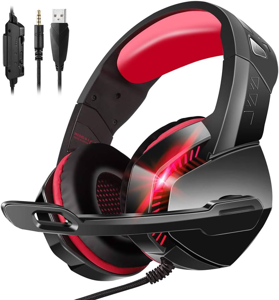 Amazon.com: PHOINIKAS PS4 Gaming Headset with 7.1 Surround Sound