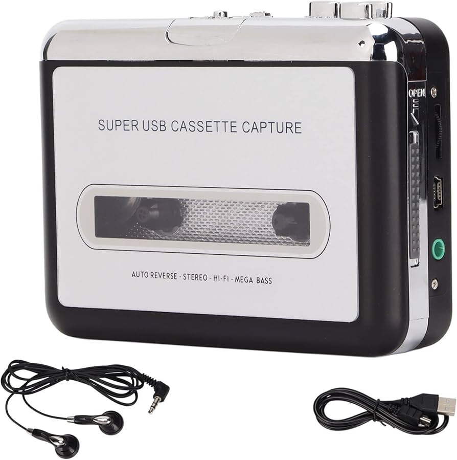 Amazon.co.jp: カセットテーププレーヤーステレオ、ポータブルカセット