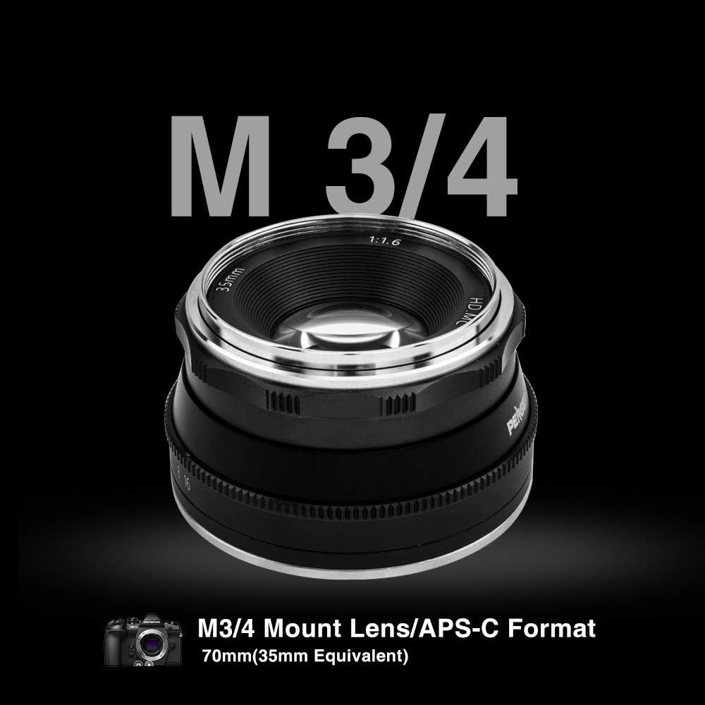 Amazon | Pergear 35mm F1.6 カメラレンズ オリンパス/パナソニック