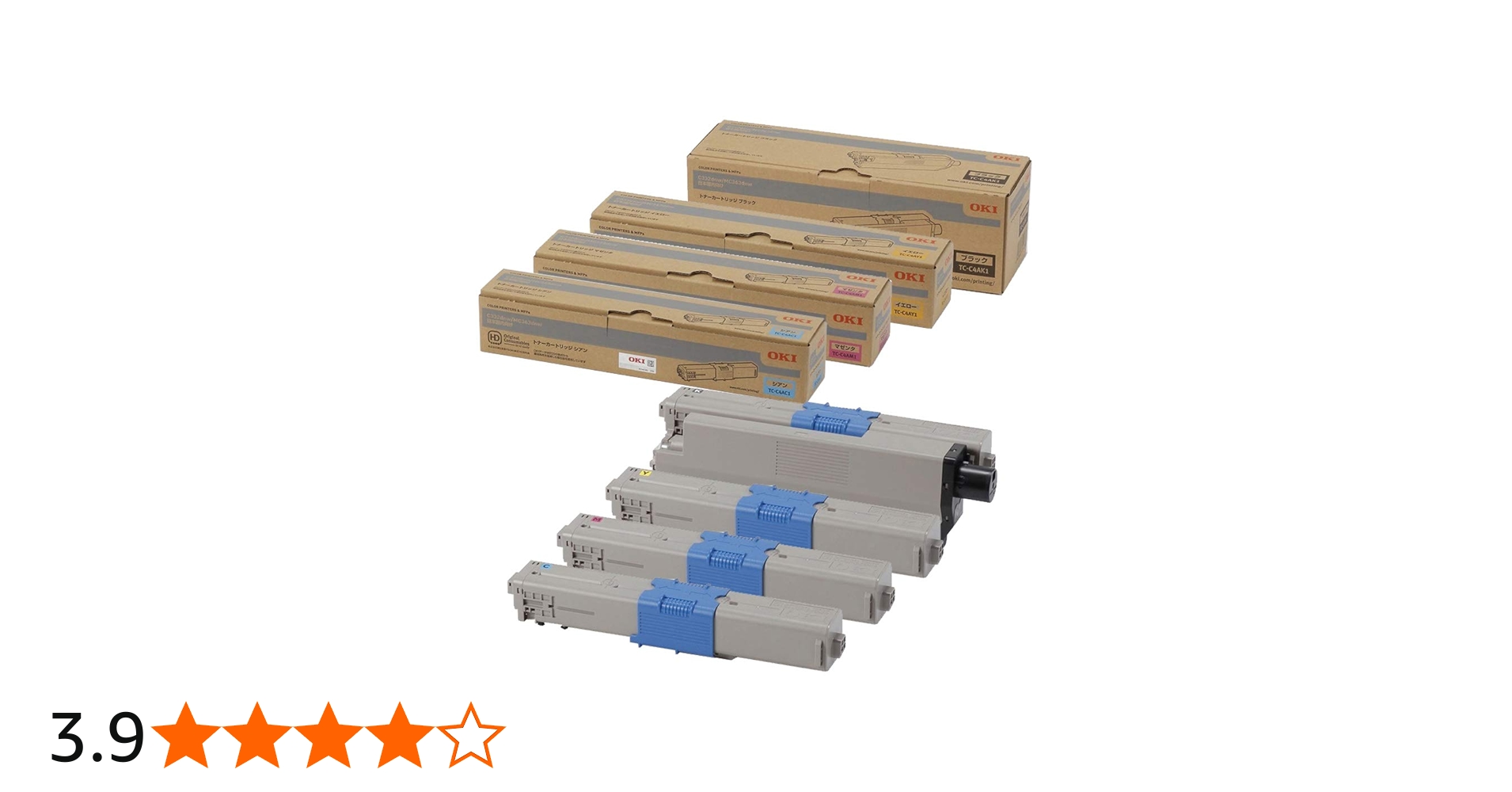 Amazon.co.jp: OKI 純正 TC-C4A1 トナーカートリッジ 4色セット