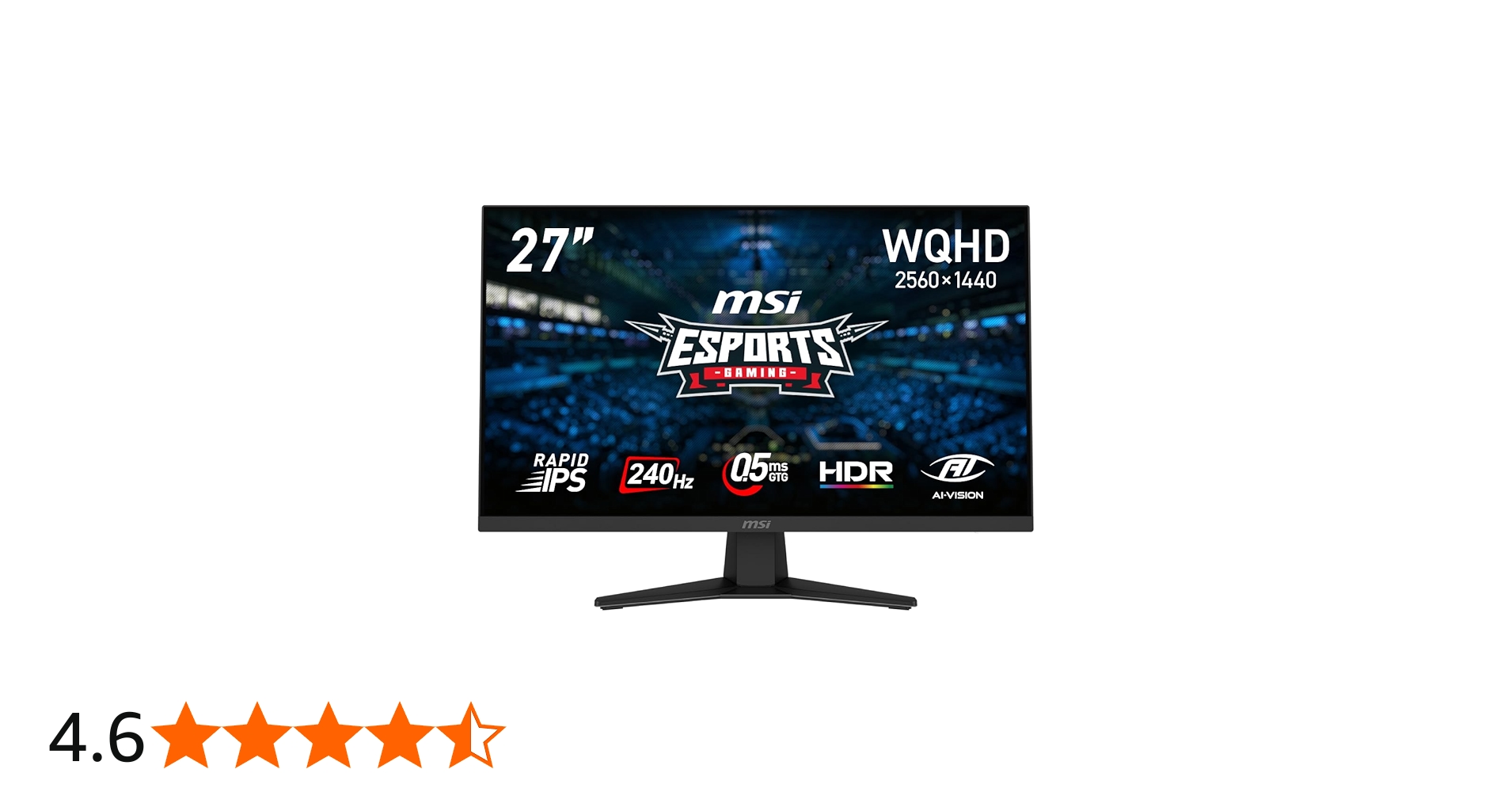 Amazon.co.jp: MSI ゲーミングモニター 27インチ WQHD RAPID IPSパネル