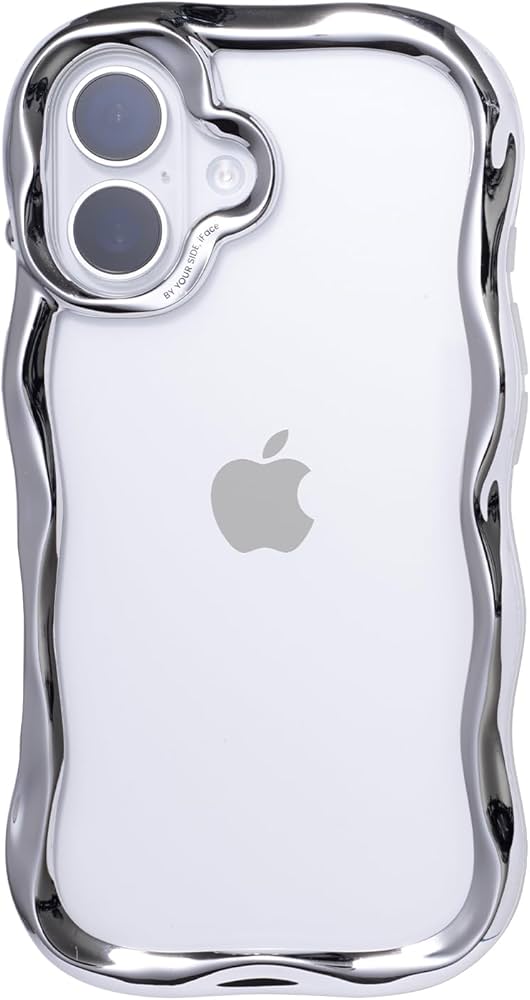 Amazon.co.jp: iFace BeBling Wave iPhone 16 対応 ケース (シルバー
