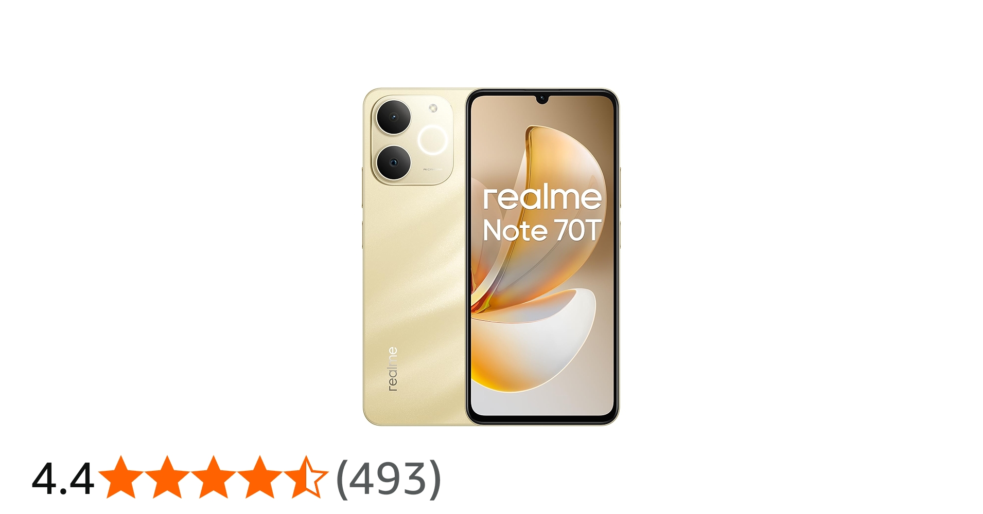 Amazon | realme Note 70T 4Gスマートフォン 4+64GB、6.75インチ画面