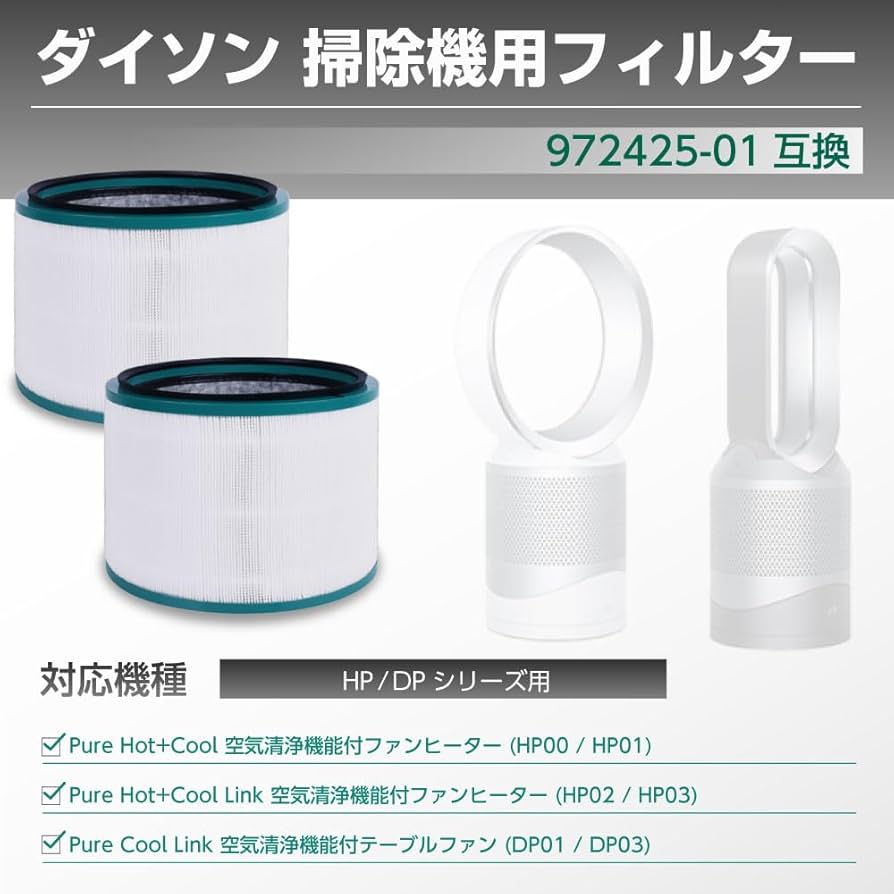Amazon.co.jp: ダイソン対応 フィルター 空気清浄機 (HP00,HP01,HP02