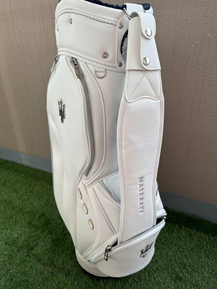 Amazon.co.jp: Maserati genuine Golf Caddy Bag White : Sports